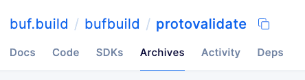 BSR module archives tab